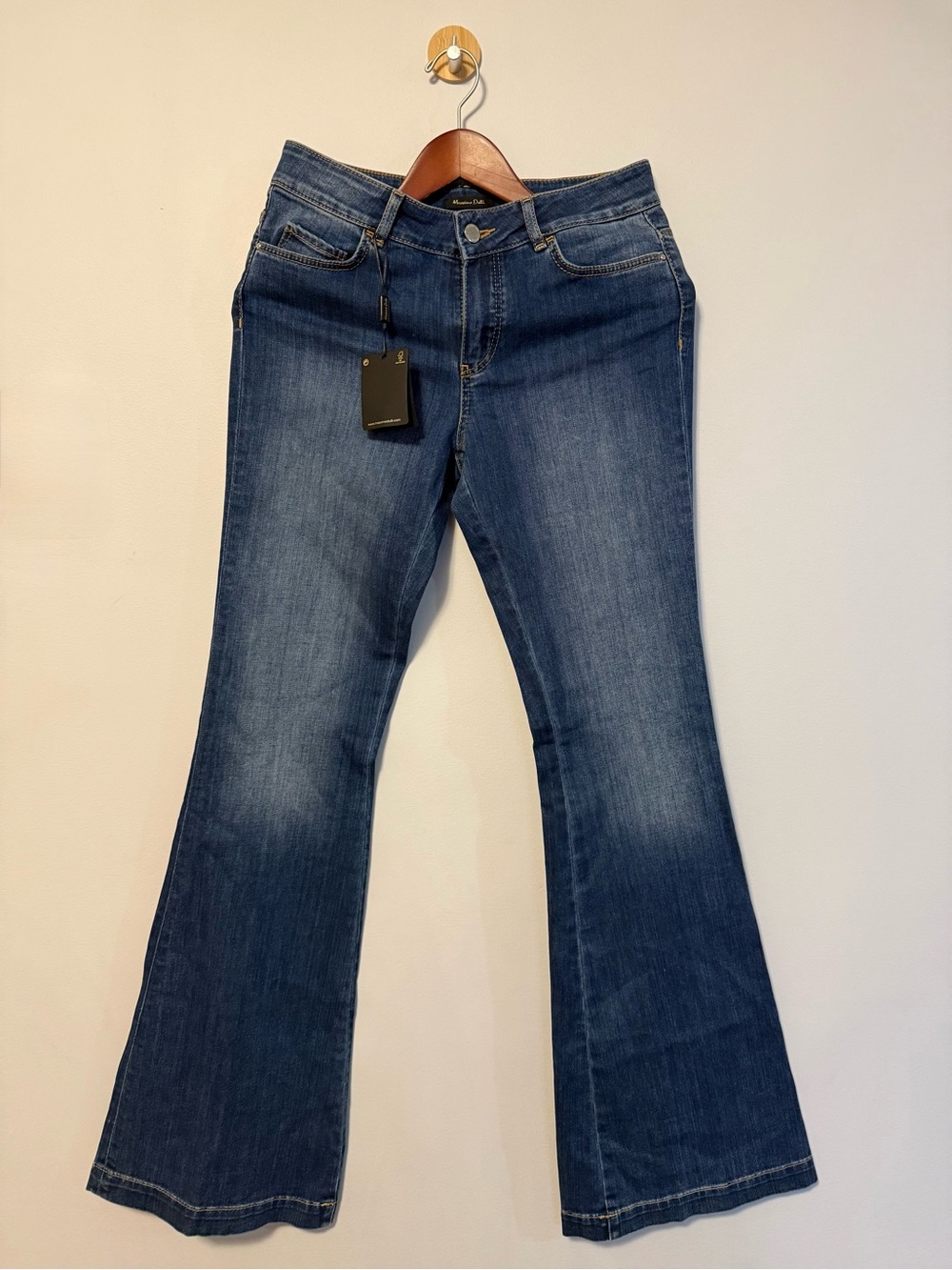 Massimo Dutti Dark Blue Boot-Cut Jeans (New/Unworn w/Tag)